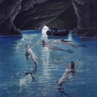 Hermann David Salomon Corrodi Fisherman And Mermaids In The Blue Grotto