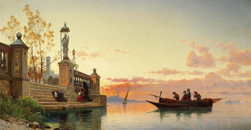 Hermann David Salomon Corrodi Italian Painter 1844 1905 museum quality
