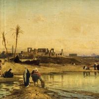 Hermann David Salomon Corrodi On The Banks Of The River