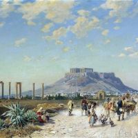 Hermann David Salomon Corrodi The Acropolis Athens