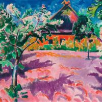 Hermann Max Pechstein Fruhlingsblute Spring Blossom 1919 Hand Painted Reproduction
