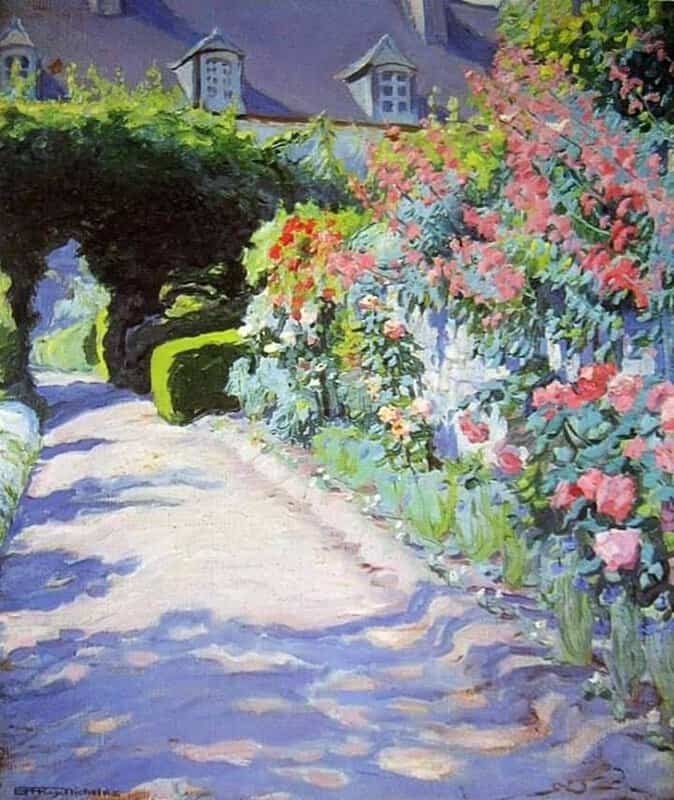 Hilda Rix Nicholas Cottage Garden museum quality