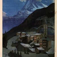 Hiroshi Yashida Matterhorn Night - 1925