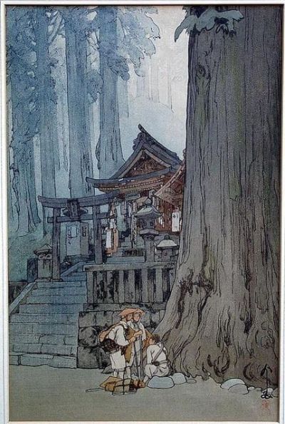 art oil painting reproduction of  Hiroshi Yoshida Misty Day In Nikko 1937 museum quality handmade