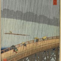 Hiroshige Atake Sous Une Averse Soudaine 1857