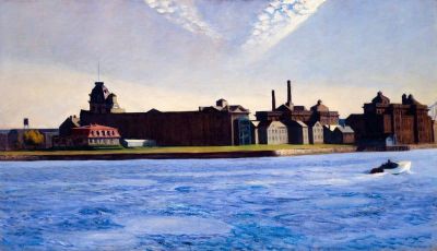 art oil painting reproduction of  Hopper Blackwell Island museum quality handmade