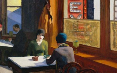 art oil painting reproduction of  Hopper Chop Suey museum quality handmade