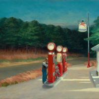 Hopper Gas Oil Painting Reproduction Moma Version Hand Painted Reproduction