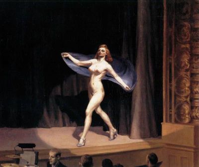 art oil painting reproduction of  Hopper Girlie Show museum quality handmade
