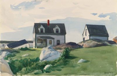 art oil painting reproduction of  Hopper Houses Of Squam Light 1923 museum quality handmade