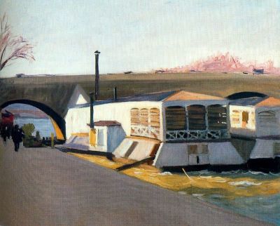 art oil painting reproduction of  Hopper Les Lavoirs A Pont-royal museum quality handmade