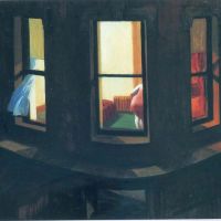 Hopper Night Window Hand Painted Reproduction