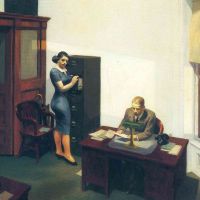 Hopper Office At Night