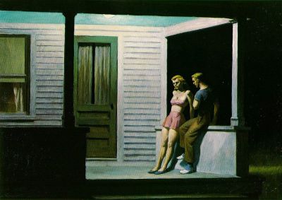 art oil painting reproduction of  Hopper Summer Evening 1947 museum quality handmade