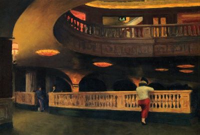 art oil painting reproduction of  Hopper The Sheridan Theatre museum quality handmade