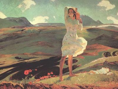 art oil painting reproduction of  Hovhannes Zardaryan Spring 1956 museum quality handmade