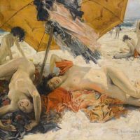 Howard Chandler Christy Nudes At The Beach 1930