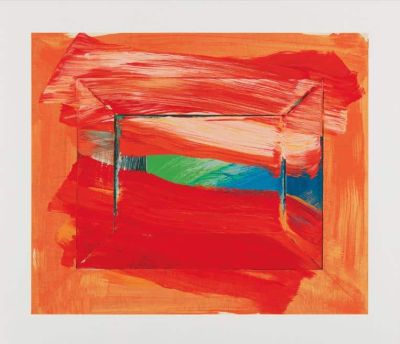art oil painting reproduction of  Howard Hodgkin The Sky Is The Limit 2003 museum quality handmade