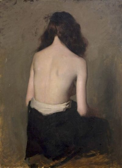 art oil painting reproduction of  Hugh Ramsay Seated Girl C. 1894-1906 museum quality handmade