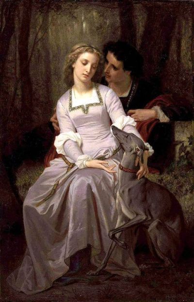 art oil painting reproduction of  Hugues Merle Tristan And Isolde museum quality handmade