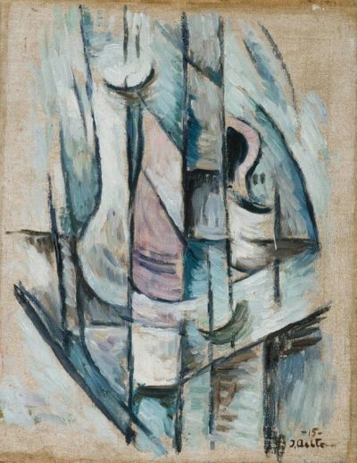 art oil painting reproduction of  Ilmari Aalto Cubist Still-life - Cubist Composition 1915 museum quality handmade