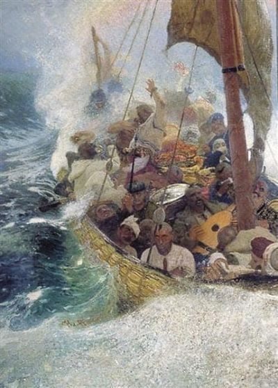 art oil painting reproduction of  Ilya Repin Cossacks On The Black Sea museum quality handmade