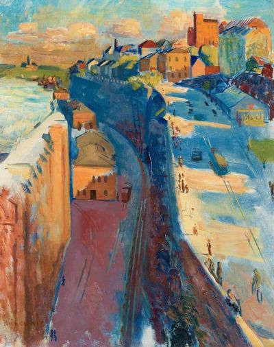 art oil painting reproduction of  Isaac Grunewald Motiv From Stockholm And Katarinavagen museum quality handmade