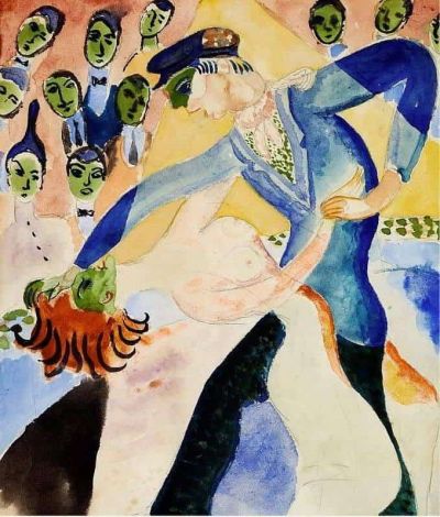 art oil painting reproduction of  Isaac Grunewald The Apache Dance 1918 museum quality handmade