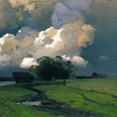 art oil painting reproduction of  Isaac Ilyich Levitan Before The Storm 1890 museum quality handmade