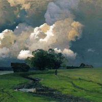 Isaac Ilyich Levitan Before The Storm 1890 Hand Painted Reproduction