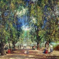 Isaak Brodsky Alley In The Park 1930 Hand Painted Reproduction