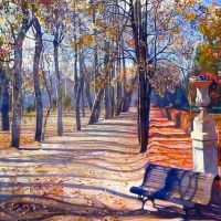 Isaak Brodsky Park In Autumn