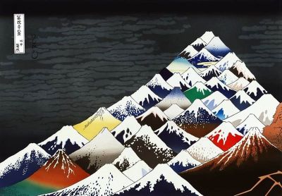 art oil painting reproduction of  Ishikawa Masumi Thirty Six Views Of Mt. Fuji museum quality handmade