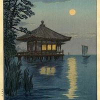 Ito Yuhan Ukimido Shrine At Lake Biwa 1930
