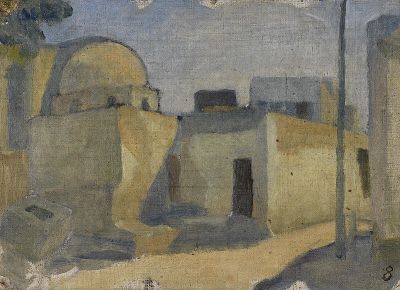 art oil painting reproduction of  Ivan Agu Li Egyptian Domed House C.1914 museum quality handmade