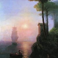 Ivan Aivazovski Misty Morning In Italy 1864 Hand Painted Reproduction