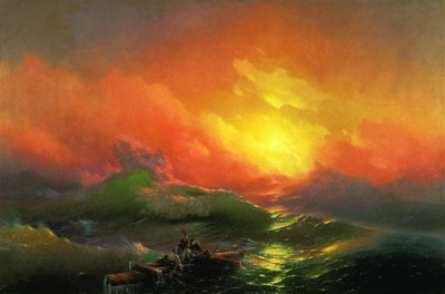 art oil painting reproduction of  Ivan Aivazovsky The Ninth Wave 1850. museum quality handmade