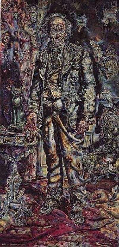 art oil painting reproduction of  Ivan Albright - The Portrait Of Dorian Gray museum quality handmade