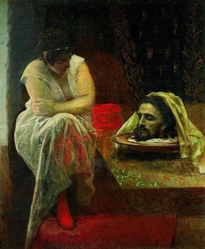 art oil painting reproduction of  Ivan Kramskoy Herodias museum quality handmade