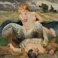 Jacek Malczewski Artist And Chimera - 1906