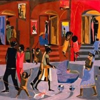 Jacob Lawrence Brownstone 1958