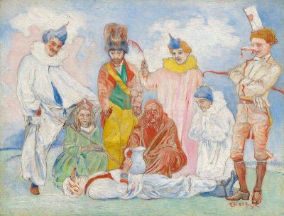 art oil painting reproduction of  James Ensor Bapteme Des Masques 1891 museum quality handmade