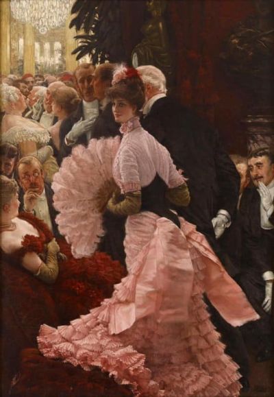 art oil painting reproduction of  James Tissot L Ambitieuse - The Ambitious Woman museum quality handmade