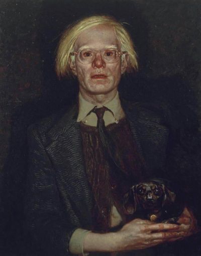 art oil painting reproduction of  Jamie Wyeth Portrait Of Andy Warhol 1976 museum quality handmade
