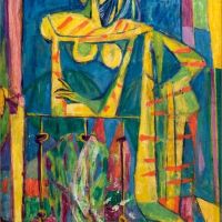 Jan Kot K Woman On A Balcony