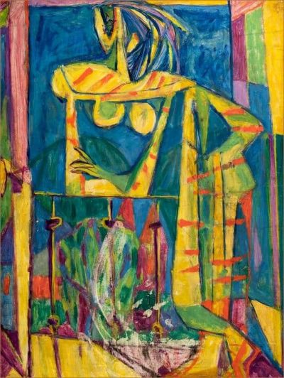 art oil painting reproduction of  Jan Kot K Woman On A Balcony museum quality handmade