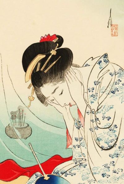 art oil painting reproduction of  Japanese Illustration And Painting - Art - 4 museum quality handmade