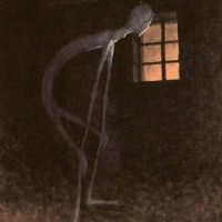 Jaroslav Panuska Death Looking Into The Window Of One Dying