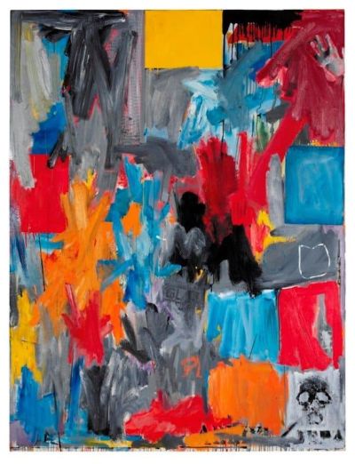 art oil painting reproduction of  Jasper Johns Arrive - Depart 1963 64 museum quality handmade
