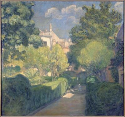 art oil painting reproduction of  Javier De Winthuysen Y Losada Garden Of The Cepero Family 1912 museum quality handmade